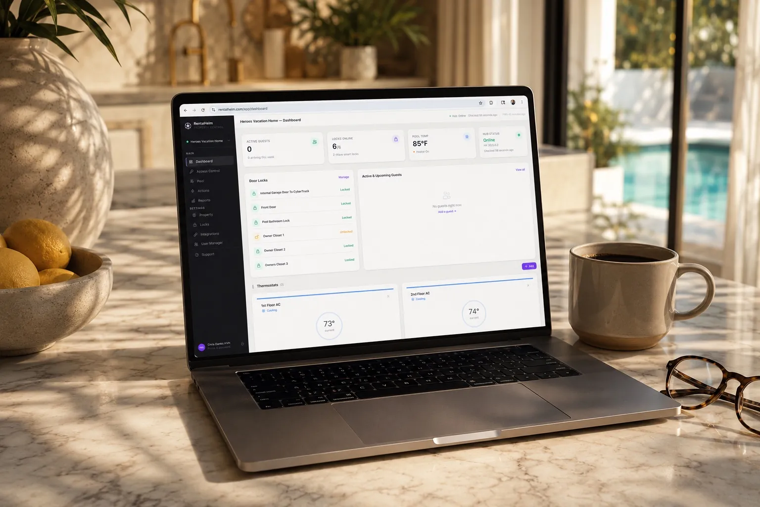 RentalHelm property control dashboard